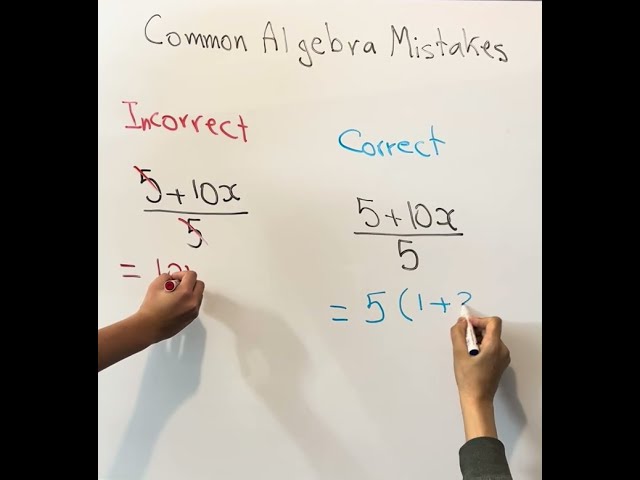 Common Algebra Mistakes #1 #maths #gcse #mathhelp #education