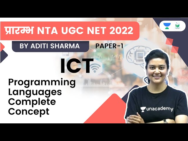 Programming Languages Complete Concept | ICT | NTA UGC NET JRF 2022 | Aditi Sharma