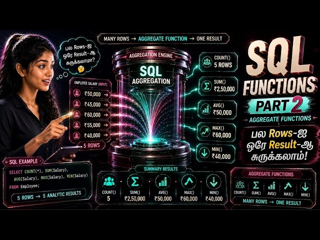 Types of SQL Functions in Tamil | Part 2 | String, Date & Numeric Functions Explained 🔥 | Keepgon