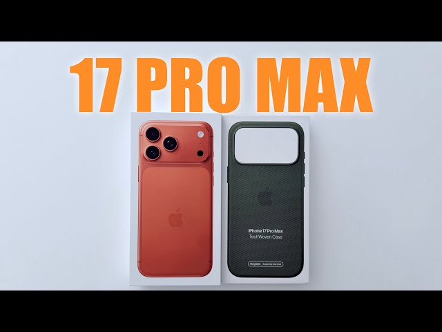 🔥 iPhone 17 Pro Max (Cosmic Orange) | First Impressions + NEW Case