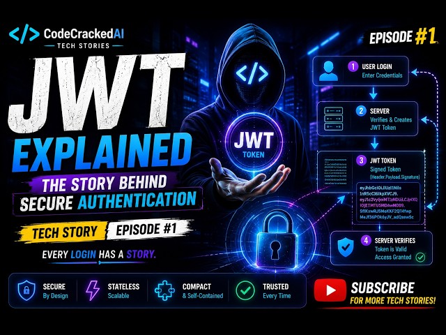 JWT Authentication Explained in 60 Seconds 🔐 | Tech Stories Episode #1