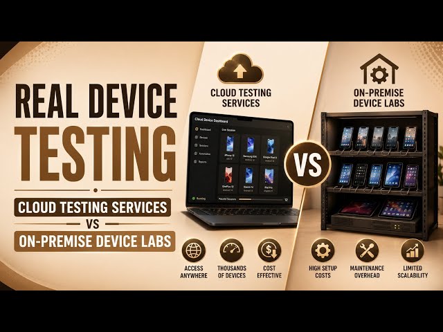 Real Device Testing | Cloud Testing Services vs On-Premise Device Labs | Uplatz