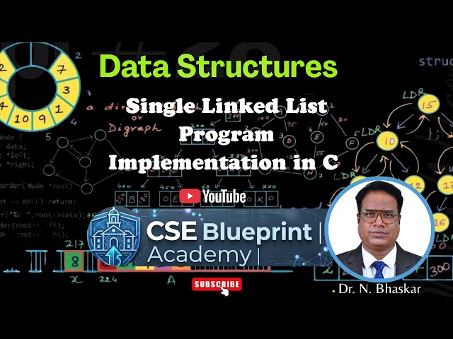 Single Linked List Program Implementation in C | Insertion, Deletion & Traversal | Data Structures