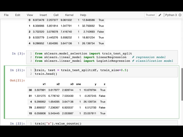 CS 320 Nov 20 (Part 2) - Training and Testing
