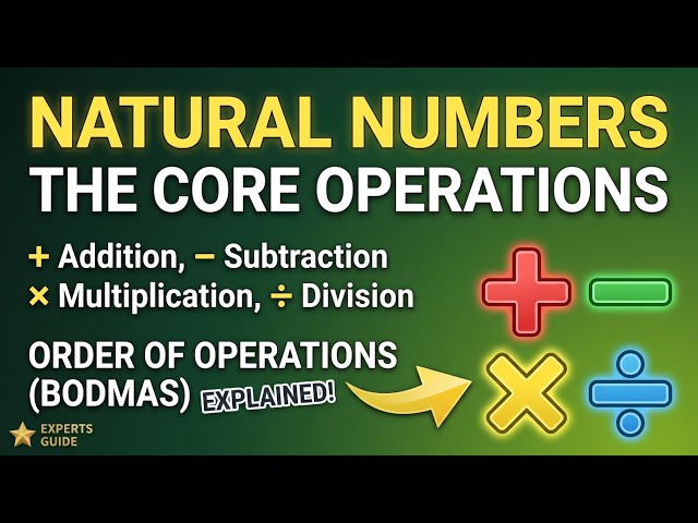 Learn Natural Number Operations FAST  | Only 4 Minutes!