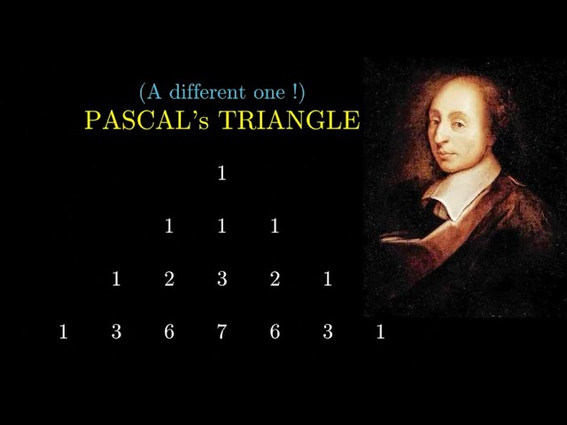 NEVER SEEN BEFORE! ..PASCAL's TRIANGLE - A DIFFERENT PERSPECTIVE !!