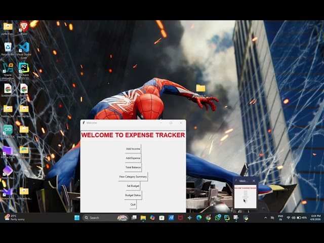 👉 Python Expense Tracker GUI Project | Tkinter Project Demo 💻💰