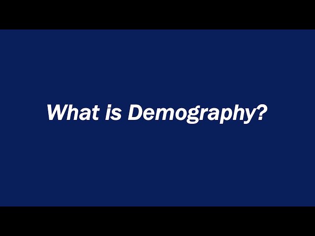What is Demography?