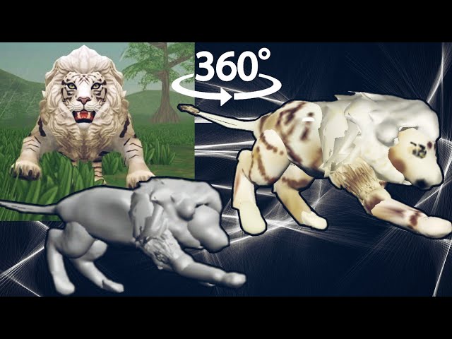360° Video: Building the Tigon King as a 3D Model! | Trying my best at Sculpt+ [WildCraft]