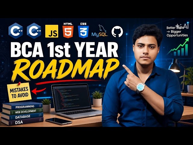 BCA 1st Year Roadmap 2026 | What to Do & What NOT to Do 🚀