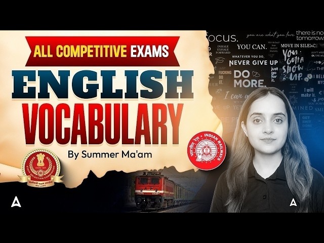English Vocabulary for All Competitive Exams 2026 | English Class In Punjabi By Summer Ma'am #33