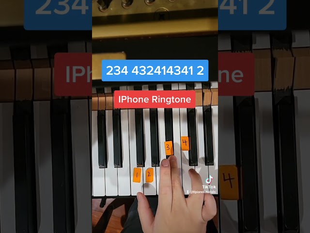 IPhone Ringtone (Easy Piano Tutorial)