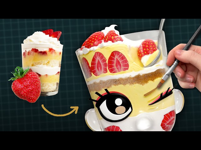 creating a *STRAWBERRY PARFAIT GIRL* sculpture