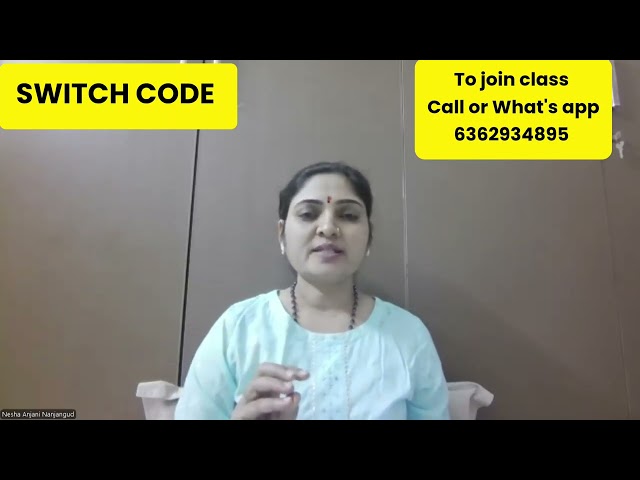 SWITCH CODE Day 4th class #switch code ##angle numbers to join class What's app number 6362934895 