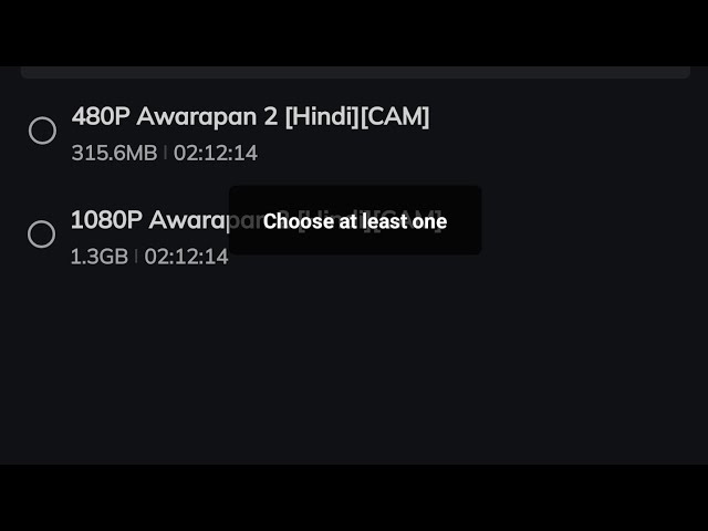 How to fix movie box chose at least one problem 