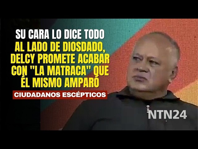 Beside Diosdado, Delcy promises to end "the racket" that he himself condoned: no wonder his face