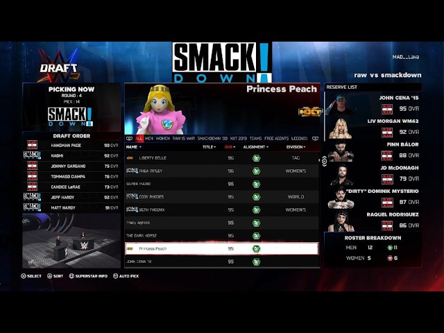 Final Round of Season 2 Part 2 Draft WWE 2K26 Universe mode