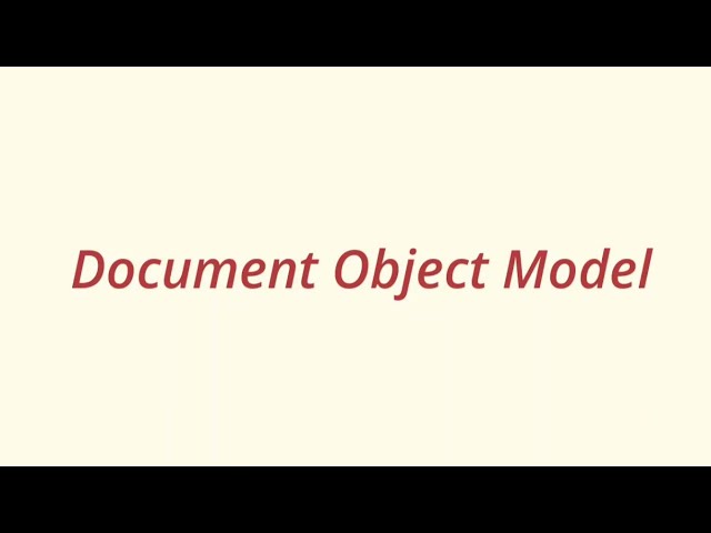 DOM in JavaScript 