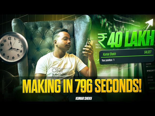 How I Made 40 Lakhs In 796 Seconds In Binary Options Trading | Kumar Shekh | Quotex Trading Strategy