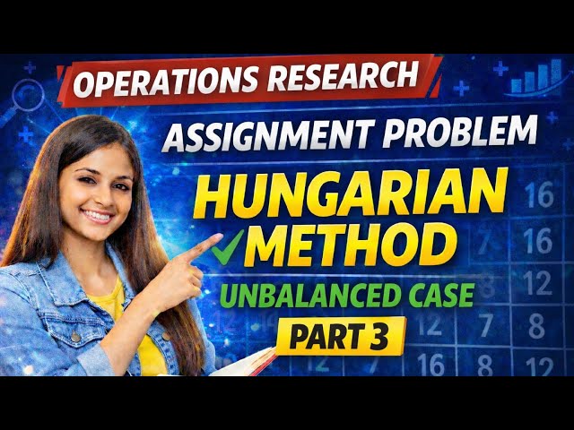 Unbalanced Assignment Problem |Step-by-Step explanation #bcom #mcom