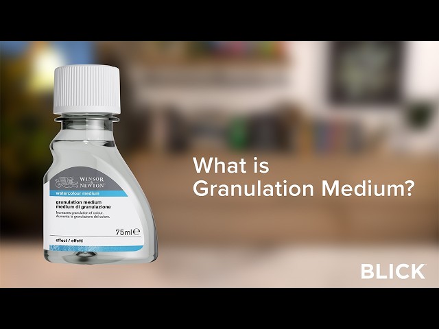 Introducing: Winsor & Newton Granulation Watercolor Medium