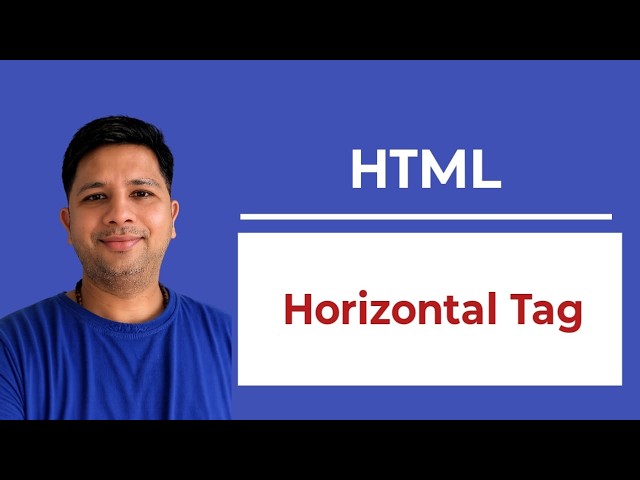 Horizontal Tag in HTML: A Complete Explanation