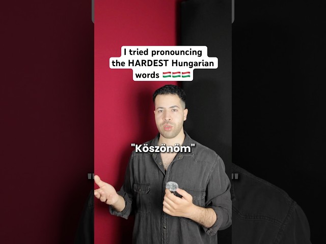 I tried the HARDEST Hungarian words 🇭🇺 (Hungarian challenge) #hungarian #funny #languages