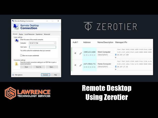 How To Work Remotely Using Zerotier & Windows Remote Desktop (RDP)