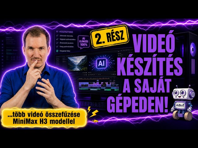 MiniMax H3 a SAJÁT gépeden - 2.rész - több videó összevágása + egyéb trükkök