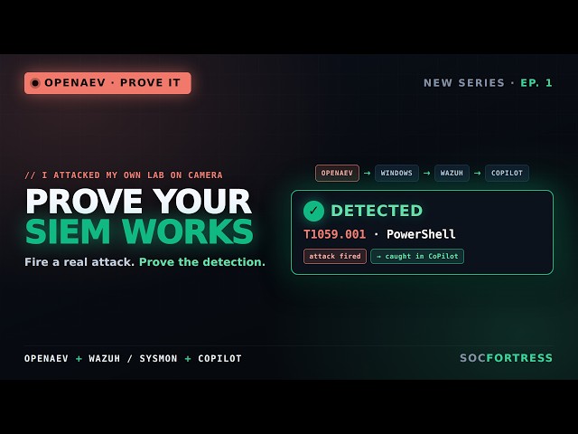 Does Your SIEM ACTUALLY Catch Attacks? Prove It with OpenAEV