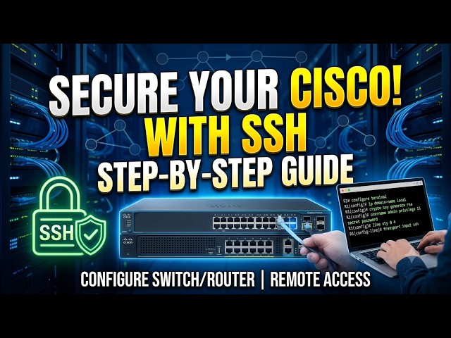 How to Configure SSH on Cisco Switch & Router (Step-by-Step)