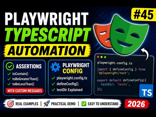45. playwright.config.ts Explained | TypeScript Automation | Playwright TypeScript 2026