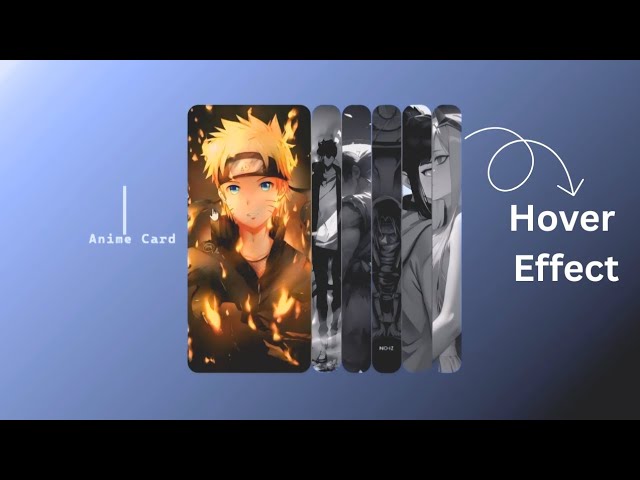 Anime Card🔥Hover Effect | Stunning CSS Hover Animation for Anime Lovers