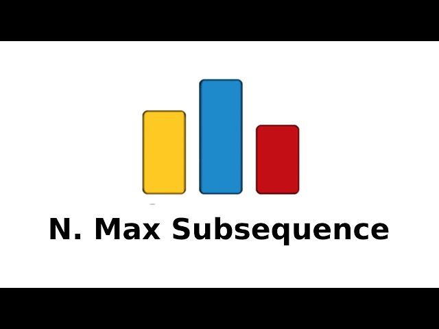 CodeForces : N.  Max Subsequence