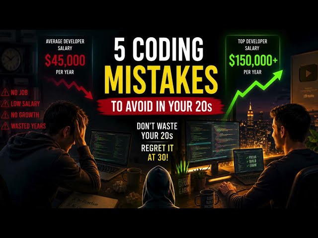 🚀5 Coding Mistakes to Avoid in Your 20s | Every Developer Must Know (2026) #videos
