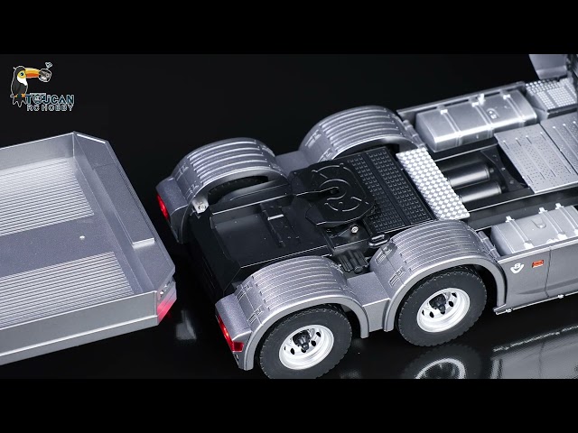 HUINA 1/18 Plastic Flatbed Semi Trailer 1502 for Radio Controlled Tractor Truck 1501 TH25081