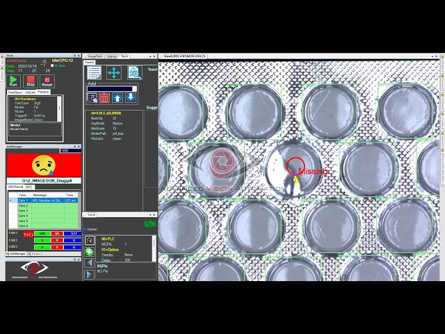 [AVATECH] Missing Pill in the pharmacy package using AVATECH AI Camera