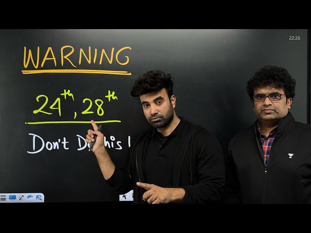 Critical Session for 24th & 28th | JEE Main 2026 🔥
