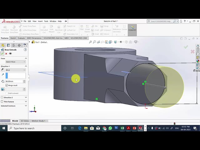 Knuckle Joint using Solidworks | Parts and Assembly | Solidworks Tutorials for Beginners