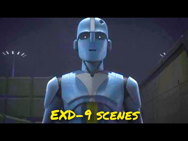 All infiltrator droid EXD-9 scenes - Rebels