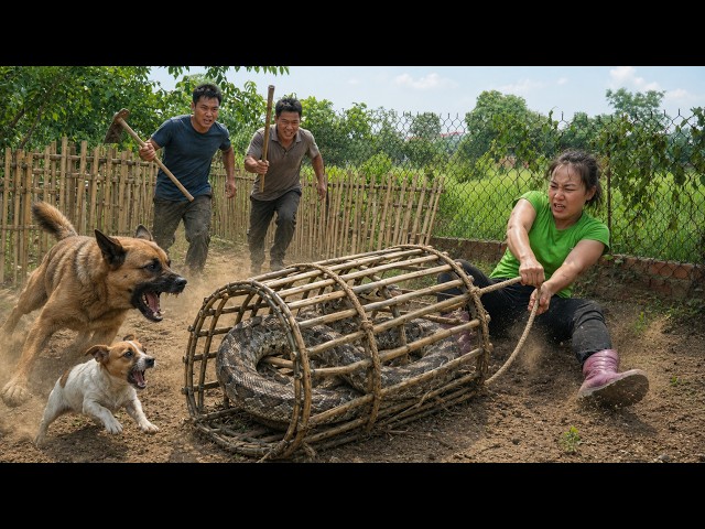 72 Hours of Terror: Giant Python Captured in the Village—What Happens Next?