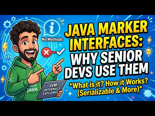 Mastering Marker Interfaces for Java Interviews (JVM Internals) | Deep Dive Every Engineer Needs