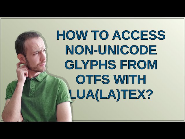 Tex: How to access non-Unicode glyphs from OTFs with Lua(La)TeX?