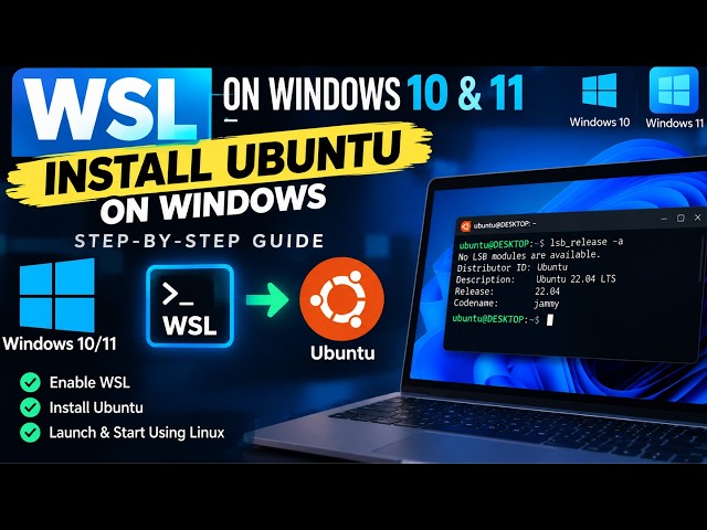 WSL on Windows 10 & 11: Install Ubuntu on Windows | Step-by-Step Guide