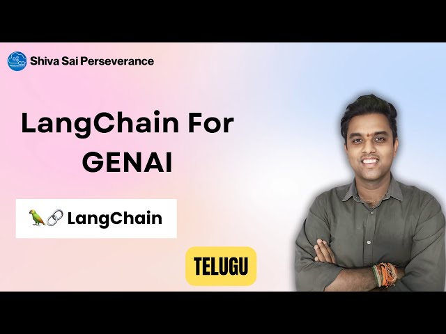 Python LangChain for GENAI  | AI Telugu Playlist | AI Made Easy