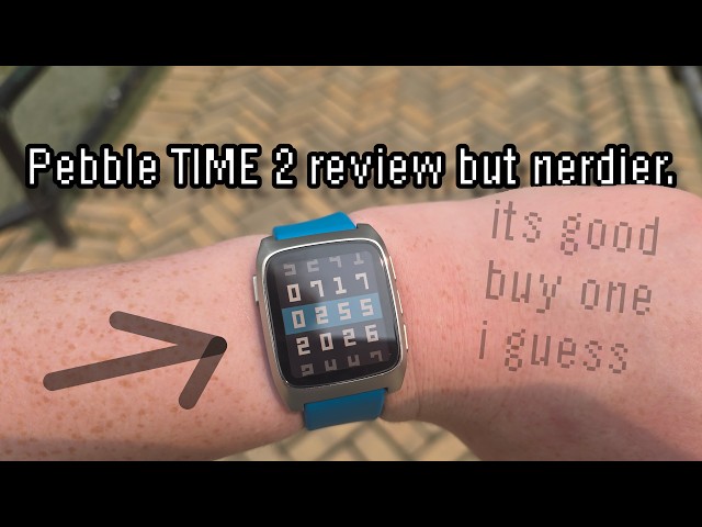 A nerdier review of the Pebble Time 2.