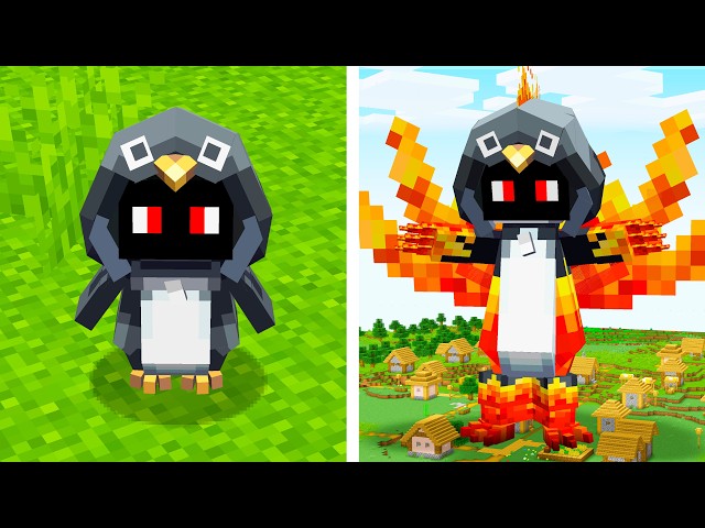 I Survived 100 Days as GUGUGAGA PENGUIN in Minecraft!