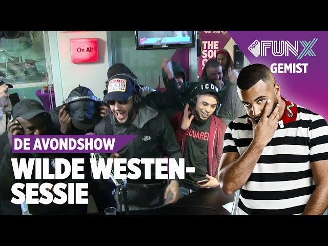 Wilde Westen-sessie met Mula B, LouiVos, 3robi, Iliass, Bartofso, Kingsize & Iliassopdebeat
