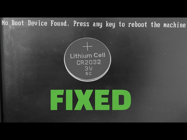 FIX "Boot Device Not Found" After Power Outage!