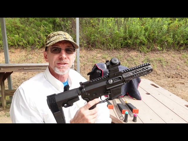 [73] KAK Ind. Mini-Milspec Buffer Tube on a 9mm AR + 1000 FPS bolt bounce check.